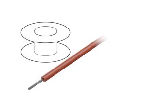 Przewód na rolce o długości 30,5m linka Cu, 600V PVC czerwony 32 AWG 1850 RD005