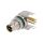 Złącze M8 męski 4-PIN kątowe 90 gniazdo 4A IP68 30V metal M8S-04PMMR-SF8001