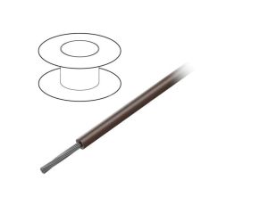 Przewód na rolce 30,5m linka Cu 24AWG PVC brązowy 300V 3050 BR005
