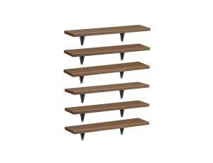 Półki ścienne 6 szt Maclean, 8kg max, MC-331