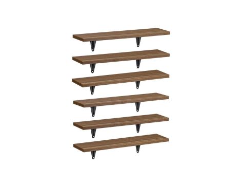 Półki ścienne 6 szt Maclean, 8kg max, MC-331