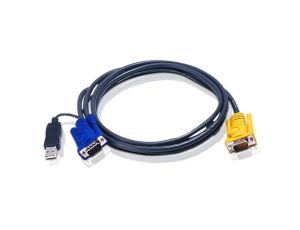 Aten Kabel KVM USB 3,0m z konwerterem PS/2