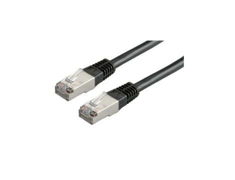 Kabel krosowy ROLINE Cat.5e (klasa D) S/FTP, czarny, 1 m