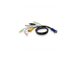 ATEN 2L-5305U Kabel KVM VGA, USB i audio, czarny, 5 m