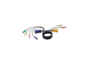 ATEN 2L-5303P Kabel KVM VGA, PS/2 i audio, czarny, 3 m