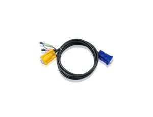 ATEN 2L-5203A Kabel połączeniowy KVM 3 m z audio, czarny, 3 m