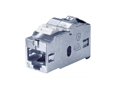 BACHMANN Złącze Keystone CAT6 klasy Ea STP RJ45 ekranowane 10GBit, srebrne
