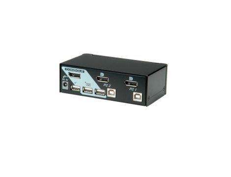 Przełącznik KVM ROLINE DisplayPort USB 2.0, 1 użytkownik - 2 PC