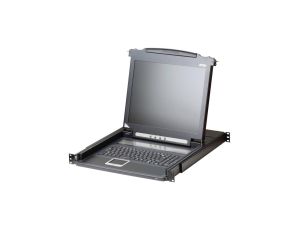 Konsola KVM ATEN CL1000M, LCD 43 cm, VGA, PS/2, układ klawiatury niemiecki