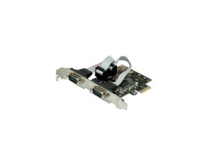 VALUE Karta PCI-Express, RS232 szeregowy, D-Sub 9, 2 porty