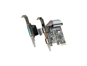 VALUE PCI-Express-Kaart, port szeregowy RS232, D-Sub 9, 2 porty, port równoległy EPP/ECP2S, 1 port