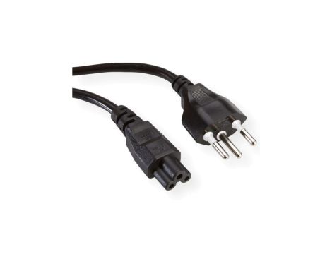 Kabel zasilający ROLINE T12 do C5, 3-biegunowy, czarny, 1,8 m