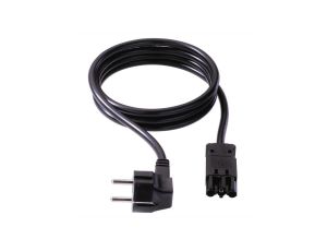 Kabel zasilający BACHMANN z uziemieniem do styków/urządzeń GST18-3, czarny, 1,5 m