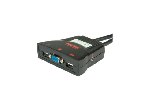 Przełącznik KVM ROLINE Star 2 PC, VGA, USB, audio