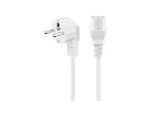 Kabel przyłączeniowy kątowy do urządzeń chłodniczych, 2,5 m, biały - Długość kabla 2.5 m