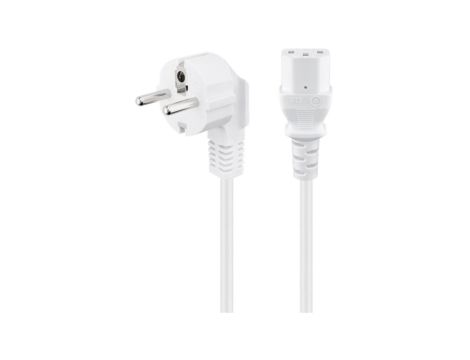 Kabel przyłączeniowy kątowy do urządzeń chłodniczych, 2,5 m, biały - Długość kabla 2.5 m