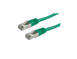 Kabel krosowy ROLINE Cat.5e (klasa D) S/FTP, zielony, 1 m
