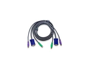 ATEN 2L-5002P/C Kabel KVM PS/2 VGA, szary, 1,8 m