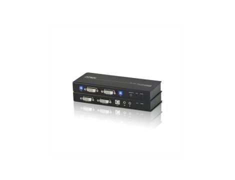 Przedłużacz KVM ATEN CE604, 2x DVI, audio, USB, RS232