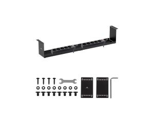 Kompaktowy organizer podbiurkowy na kable Maclean, max. obciążenie 5kg, czarny, MC-107 B