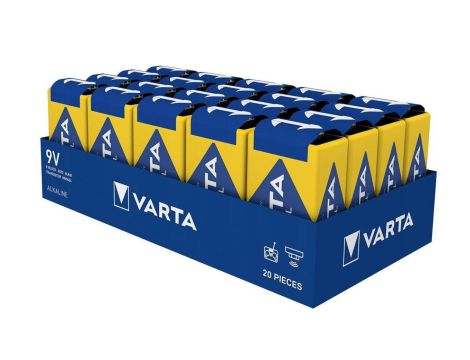 bateria alkaliczna Varta Industrial PRO 6LR61/9V 4022 (taca) - 20 sztuk
