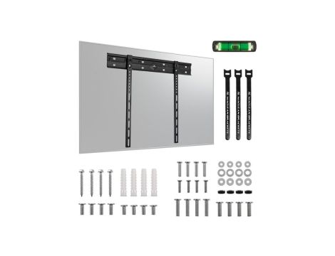 Ultra płaski uchwyt ścienny do TV Maclean, 40-85, max VESA 600x400, obciążenie do 80kg, MC-123