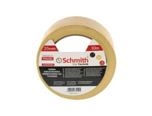 Taśma dwustronna wzmocniona na tkaninie 50mm x 25m SCHMITH