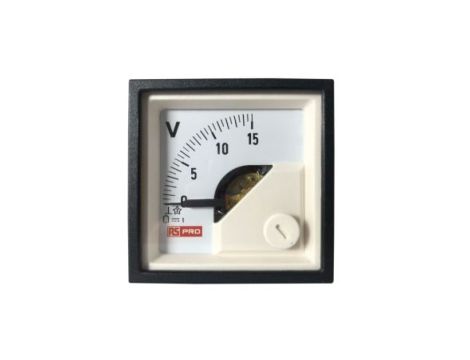 Amperomierz analogowy panelowy DC -10C do +65C RS PRO