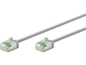Ultra-elastyczny CAT 8.1 kabel krosowy, slim, U/FTP, szary - Długość kabla 2 m