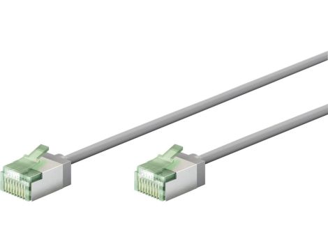 Ultra-elastyczny CAT 8.1 kabel krosowy, slim, U/FTP, szary - Długość kabla 2 m