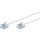 Ultra-elastyczny CAT 6A kabel krosowy, slim, U/FTP, biały - Długość kabla 2 m