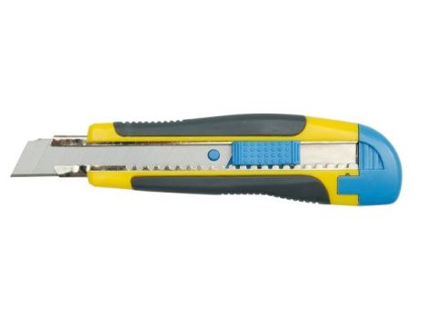 VOREL NOŻYK DO TAPET 18mm, UCHWYT GUMOWANY   76182