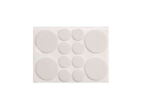 VOREL PODKŁADKI FILCOWE MIX 20 / 38mm BIAŁE   74838