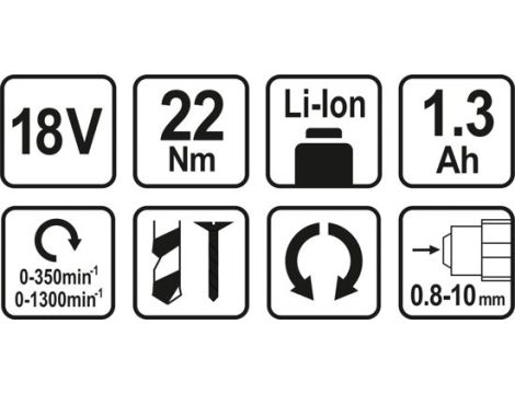 STHOR WIERTARKO - WKRĘTARKA AKUMULATOR LI-ION 18V   78972 - 2