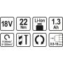 STHOR WIERTARKO - WKRĘTARKA AKUMULATOR LI-ION 18V   78972 - 3