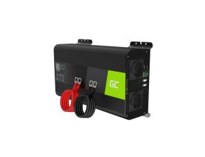 PRZETWORNICA NAPIĘCIA INWERTER Green Cell PRO 12V -igt/br 230V 1000W/2000W CZYSTA SINUSOIDA INVGC09