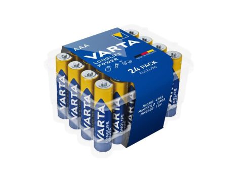 BATERIE ALKALICZNE VARTA R3 (AAA) LONGLIFE POWER 24szt PREMIUM BOX