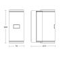 Oprawa elewacyjna z czujnikiem ruchu i zmierzchu L940 S PIR 14.5W 2xGU-10 3000K 1240lm IP44 IK03 230V antracyt / aluminium / tworzywo - 5