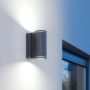 Oprawa elewacyjna bez czujnika  L940 S PIR, z Bluetooth 14.5W 2xGU-10 3000K,  1240lm IP44  IK03 230V antracyt / aluminium, tworzywo - 5