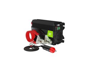 PRZETWORNICA NAPIĘCIA INWERTER Green Cell PRO 12V -igt/br 230V 300W/600W CZYSTA SINUSOIDA INVGC05