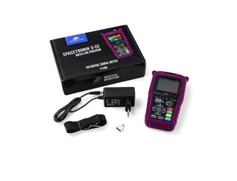 Miernik satelitarny Spacetronik S-22 DVB-S2/S2X IPTV M3U H.265