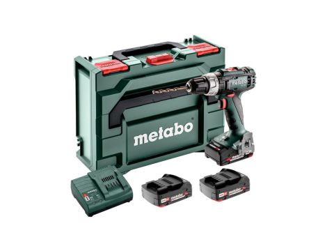 Wiertarko-wkrętarka akumulatorowa Metabo BS 18 L Set 3x2Ah Walizka Ładowarka