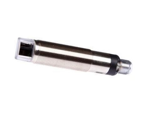PR180428 Czujnik laserowy, refleksyjny, gwint zewnętrzny M18x1, złącze wtykowe M12 4-pin