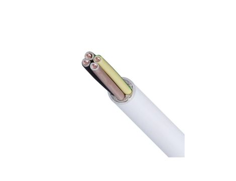 Kabel instalacyjny YDY 4x6mm2 biały 450/750V drut Elektrokabel /50m/