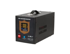 Zasilacz awaryjny UPS przetwornica PRO sinus 12V/230V AVR 700W / 1000VA 10A czarny KEMOT do centralnego ogrzewania (pieca CO, po