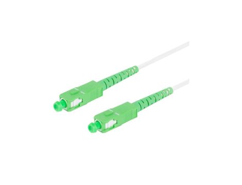 Patchcord światłowodowy FO SM SC/APC-SC/APC simplex 9/125 G.657A2 2,5m biały LANBERG