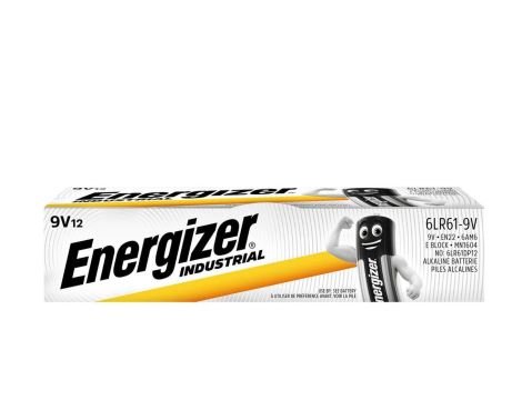 bateria alkaliczna Energizer Industrial 6LR61 9V - 12 sztuk