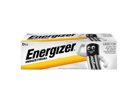 bateria alkaliczna Energizer Industrial LR20 D - 12 sztuk
