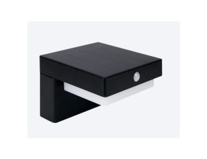 Oprawa Solarna Elewacyjna Suntis 3000K 220lm 2Ah USB-C Kwadrat IP54 Czarna 5 lat gwar.