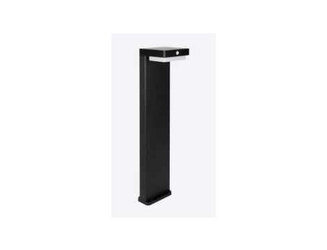 Oprawa Solarna Ogrodowa Suntis 3000K 220lm 2Ah USB-C Kwadrat IP54 Czarna 5 lat gwar.